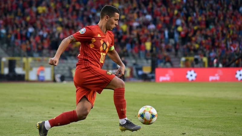 Cầu thủ Bỉ - Eden Hazard trong màu áo đội tuyển