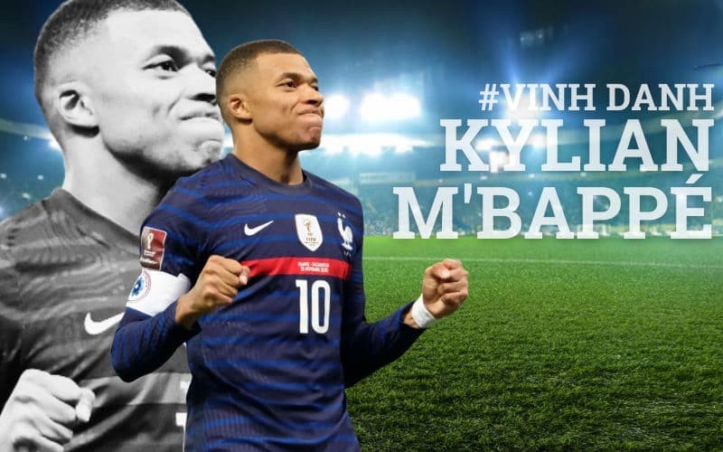 Cầu thủ Pháp Kylian Mbappe